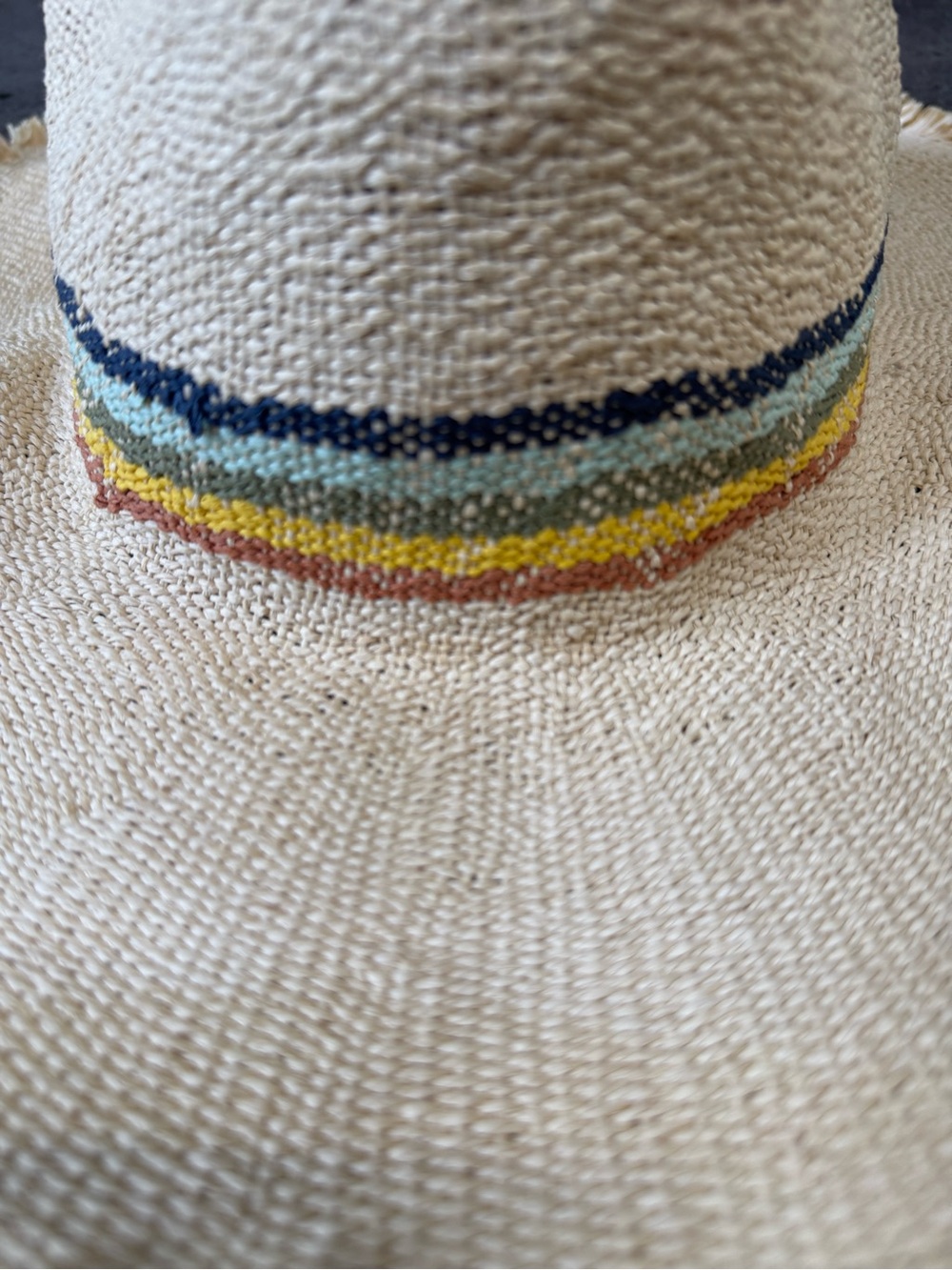 Madewell x Biltmore Rainbow Straw Hat - Picture 2 of 7